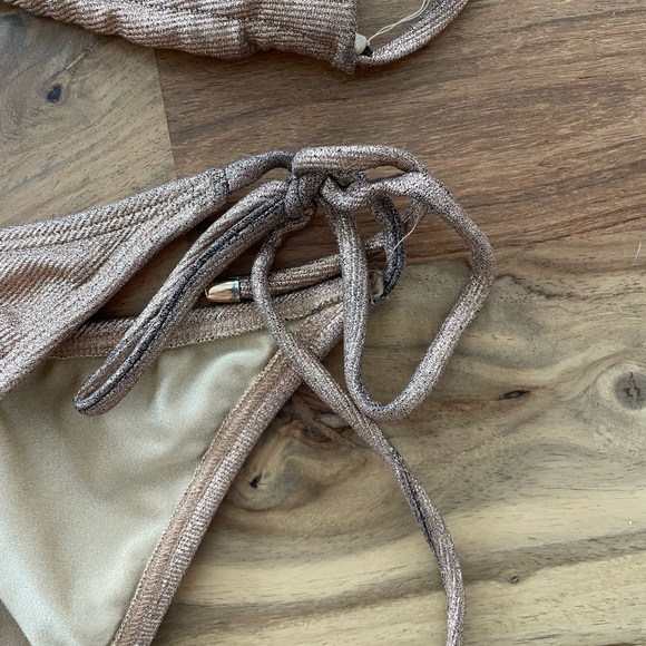 Meskita Gold Triangle String Bikini - Picture 2 of 6